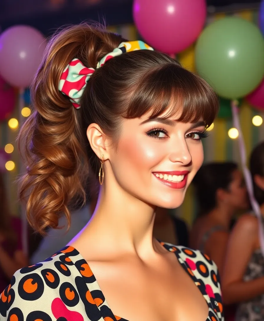 22 Retro Hairstyles That Will Make You the Star of Every '70s Party! - 20. The Vintage Ponytail