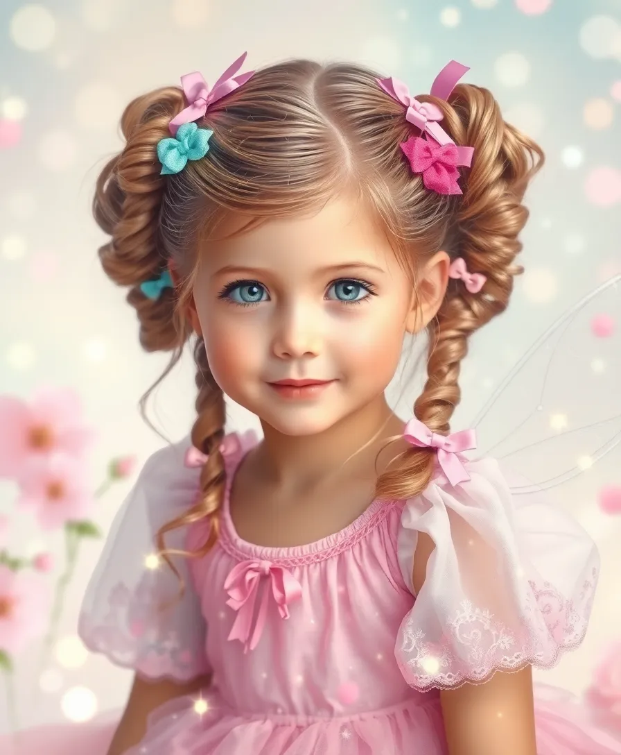 22 Enchanting Princess Hairstyles for Kids That Will Make Her Feel Like Royalty! - 17. Magical Fairy Twists