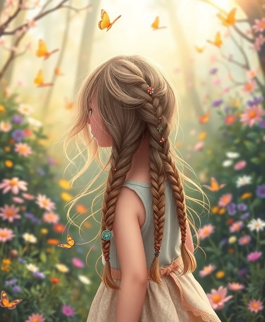 22 Enchanting Princess Hairstyles for Kids That Will Make Her Feel Like Royalty! - 21. Dreamy Fairy Tail