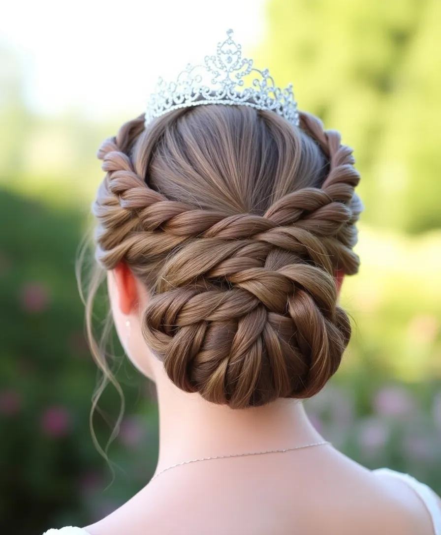 22 Princess Hairstyles That'll Make You Feel Like Royalty (You'll Want to Try #7!) - 4. Braided Princess Updo