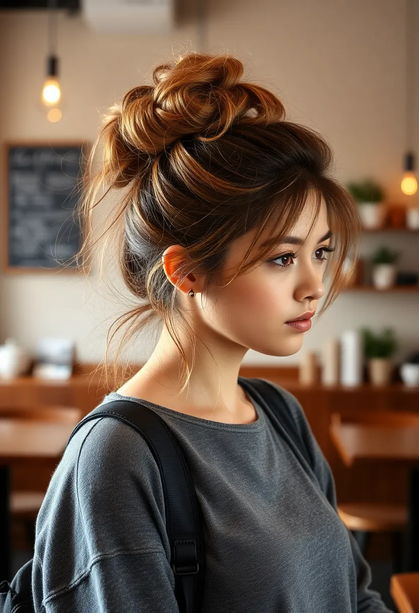 15 Quick Hairstyles for Work That'll Get You Out the Door in Minutes! - 6. Messy Bun