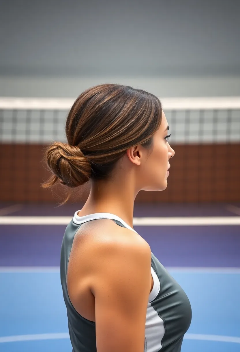 15 Quick Volleyball Hairstyles for an Instant Court-Ready Look (You Won't Believe #6!) - 6. The Sleek Low Bun