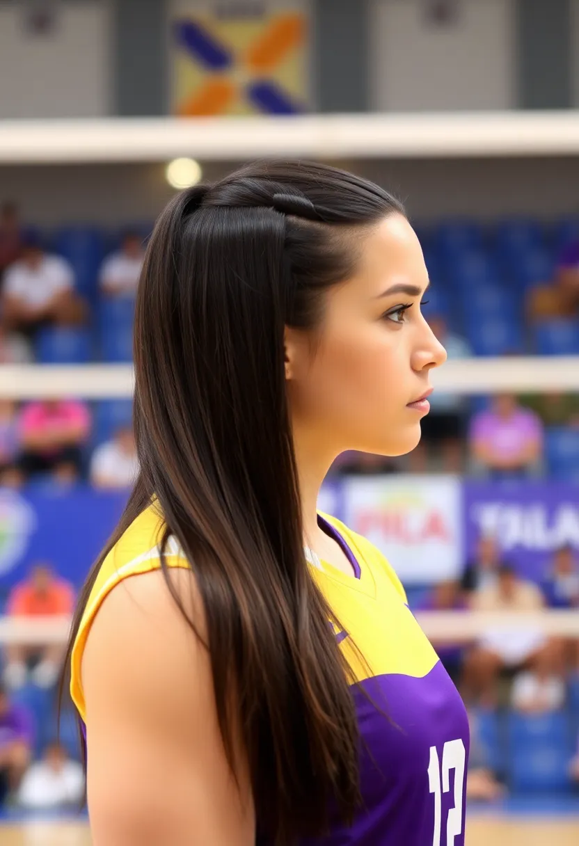 15 Quick Volleyball Hairstyles for an Instant Court-Ready Look (You Won't Believe #6!) - 13. Sleek Straight Hair