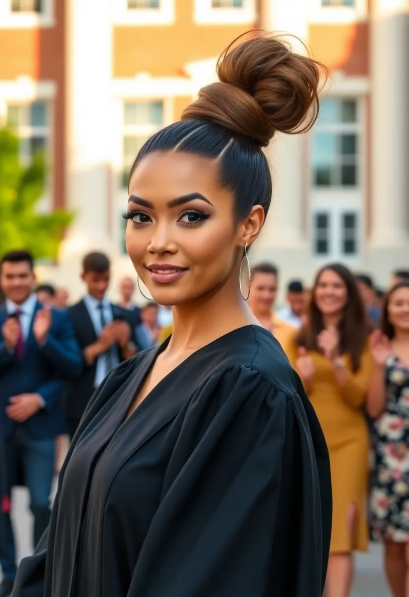 20 Trendy Graduation Hairstyles You Need to Try (Especially #5!) - 3. Sleek High Ponytail