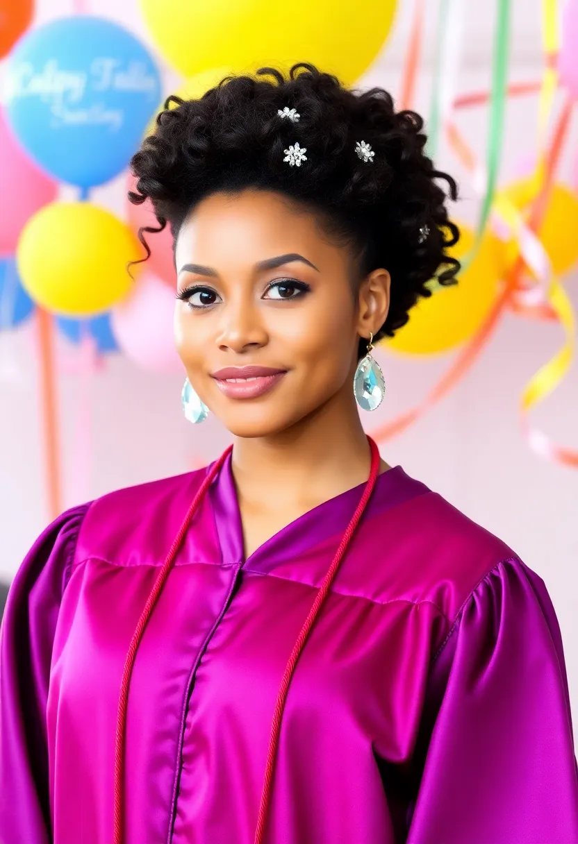 20 Trendy Graduation Hairstyles You Need to Try (Especially #5!) - 14. Curly Updo