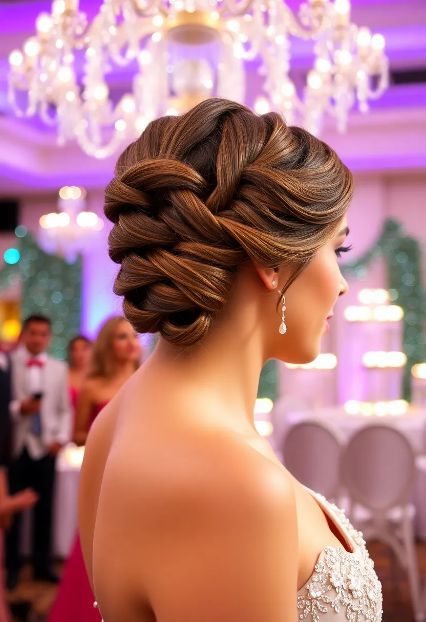 20 Stunning Prom Hairstyles That'll Make You the Belle of the Ball! (#7 Is a Showstopper!) - 15. Twisted Braid Updo