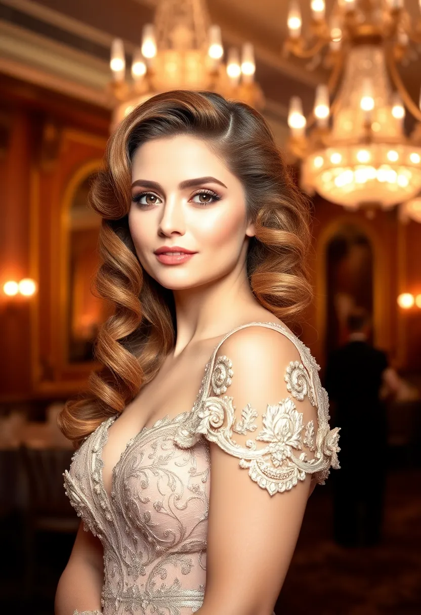 20 Stunning Prom Hairstyles That'll Make You the Belle of the Ball! (#7 Is a Showstopper!) - 6. Vintage Hollywood Waves